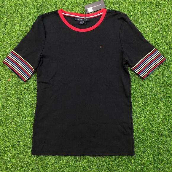 Tommy Hilfiger Other - NWT Tommy Hilfiger Navy Striped Sleeve Tee